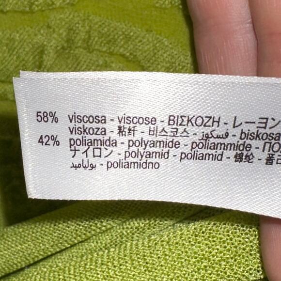 Zara Blogger Favorite Green Textured Combined Knit Sleeveless Maxi Dress Size M - Picture 10 of 16